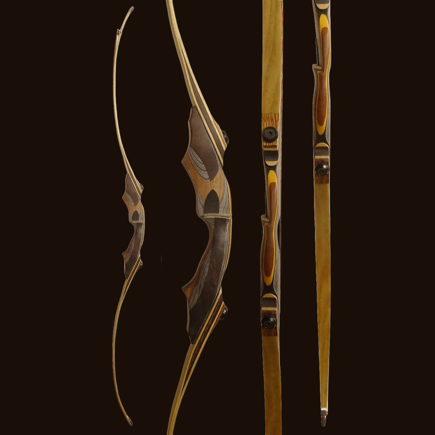 Wapiti longbow profile showing full riser and limbs